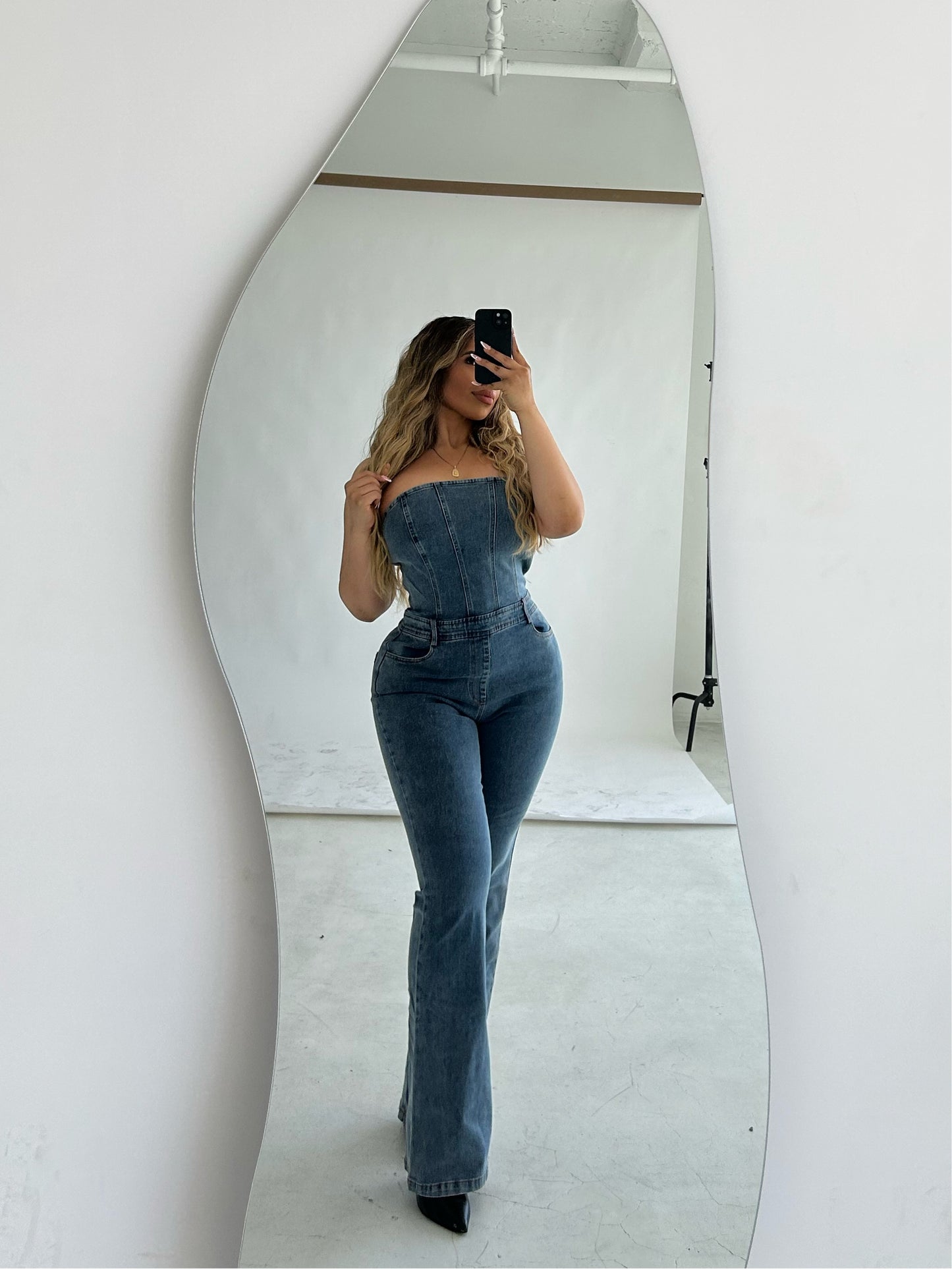 Mia Denim Jumpsuit