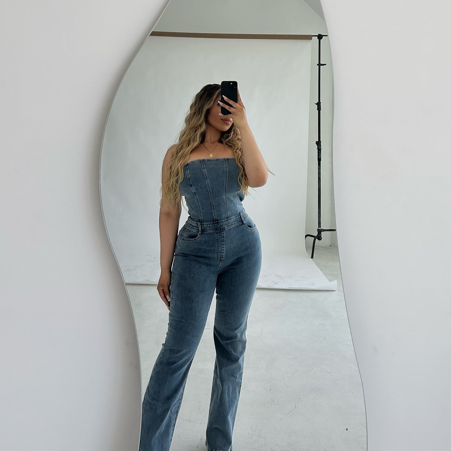 Mia Denim Jumpsuit